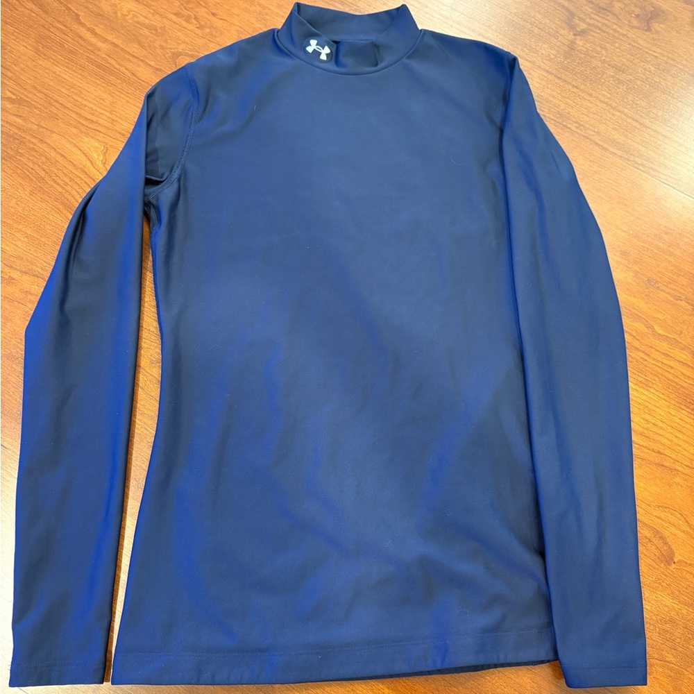 Under Armour Dark Blue Compression ColdGear Long Sleeve Women’s Large